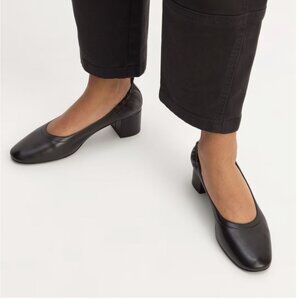 Everlane The Day Heel Leather Block Heel
